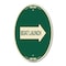 Signmission Boat Launch With Right Arrow, 12 Inch X 18 Inch Architectural Oval, Heavy Gauge Aluminum A-OV-G-1218-24405 - alternate 1