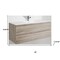 Homeroots 48" Natural Wood Freestanding Bathroom Vanity With White Sink And Two Drawers 627504 - alternate 4
