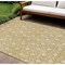 Homeroots 10' X 14' Gold And Ivory Geometric Washable Indoor Outdoor Area Rug 596032 - alternate 1
