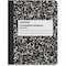 Universal Comp Book, Wide/Legal, Black Marble Cover, 9.75 x 7.5, 100 Sheets UNV20930 - alternate 2