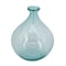 Homeroots 10" Aqua Bubble Glass Round Table Vase 565468 - alternate 1