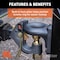 Curt SecureLatch Receiver Mount Ball and Pintle Hitch, 2-5/16 in Dia Hitch Ball, Carbon Steel 48406 - alternate 6