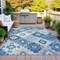 Homeroots 3' X 5' Blue Beige And Sky Blue Southwestern Washable Indoor Outdoor Area Rug 632257 - alternate 8