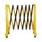 Pittman Expandable Gate Barricade, Castor Wheels with Brakes, Plastic, Yellow and Black, 11' 763656 - alternate 1