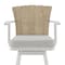Homeroots 40" Gray Metal Swivel Outdoor Counter Height Bar chair with Footrest 571172 - alternate 9