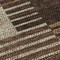 Homeroots 8' Chocolate Ivory And Gold Round Striped Washable Indoor Outdoor Area Rug 613159 - alternate 8