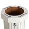 Happimess Fleur 25-Gallon Disposable Corrugated Cardboard Event Trash Can and Recycling Bin, Bridal Ivory, 2PK HPM1301C-SET2 - alternate 9
