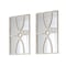 Homeroots Set of Two White Wood Framed Accent Mirror, 2PK 485038 - alternate 4