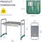 Ipower YSSOA Heavy Duty Garden Kneeler and Seat - Extra Wide 11in EVA Cushion, 350lb Capacity Folding Gard GLSEATFOLDASSEM10WPAD - alternate 7