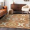 Homeroots 5' X 8' Orange Copper And Gray Medallion Washable Indoor Outdoor Area Rug 589639 - alternate 9