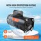 Vevor 1.5HP Pool Pump Motor 115/230V 12.8/6.4A 56Y 3450RPM 90F/250V Capacitor HM16075LCb - alternate 8