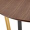 Homeroots 48" Brown And Gold Iron Sled Base Round Top Dining Table 569435 - alternate 16