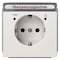 Siemens DELTA style titanium white SCHUKO socket outlet 10/16 A 250 V with overvoltage 5UB1858 - alternate 1