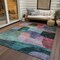 Homeroots 3' X 5' Green Purple And Blue Abstract Washable Indoor Outdoor Area Rug 604366 - alternate 7