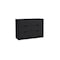 Homeroots 42" Black Four Drawer Double Dresser 544055 - alternate 1