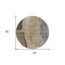 Homeroots 8' Brown Taupe And Beige Round Abstract Washable Indoor Outdoor Area Rug 582004 - alternate 8