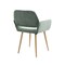 Homeroots Green Upholstered Velvet Open Back Dining Chair 521960 - alternate 9