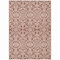 Homeroots 10' X 14' Red And Ivory Damask Washable Indoor Outdoor Area Rug 595192 - alternate 9