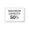 Signmission Public Safety, 7" Height, Aluminum, 10" X 7", Maximum Capacity 50%, Maximum Capacity 50% OS-NS-A-710-25458 - alternate 1