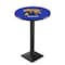 Holland Bar Stool Co 42" Blk Wrinkle Kentucky "Wildcat" Pub Table, 36" dia. Top L217B4236UKYCat - alternate 1