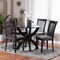 Baxton Studio Bailey Modern Grey Fabric and Dark Brown Finished Wood 5-Piece Dining Set 256-9398-10902-ZORO - alternate 9