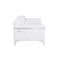 Homeroots Two Piece Indoor White Italian Leather Five Person Seating Set 534172 - alternate 9