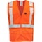 Ironwear Hi-Vis FR Safety Vest M Class 2 , Zipper 5 Pockets 1284FR-OZ-RD-MD - alternate 1