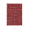 Homeroots 3' X 5' Red And Brown Geometric Washable Indoor Outdoor Area Rug 598298 - alternate 9