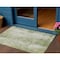 Homeroots 3' X 5' Sage And Ivory Abstract Washable Indoor Outdoor Area Rug 616190 - alternate 1