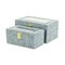Homeroots Set of Two Blue Wood Metal And Fabric Box With Lid, 2PK 489363 - alternate 8