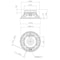 Faital Pro High Power 12-in Woofer 3-Inch Voice Coil w/push terminals 1000 Watts Max 8-Ohms 12FH510-8 - alternate 3