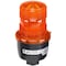 Federal Signal Low Profile Warning Light, Strobe, Amber LP3P-120A - alternate 1