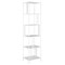 Homeroots 76" White Metal Five Tier Etagere Bookcase 527562 - alternate 1