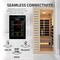 Steamspa 1-Person Carbon FAR Infrared Hemlock Wooden Indoor Sauna Room with LED Touch Control Panel SC-SS0013-GS - alternate 13