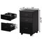 Basicwise 15 in W 3 Drawer File Cabinet, Black QI003678.BK - alternate 10
