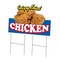 Signmission Crispy Fried Chicken Die Cut Yard & Stake plastic window, 2436-Crispy Fried Chicken C-DC-2436-Crispy Fried Chicken19 - alternate 1