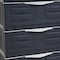 Homeroots 23in Charcoal Plastic Accent Cabinet With Three Drawers 668938 - alternate 7