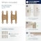 Amerock 3/8in 10mm Offset Non-Self Closing Face Mount Champagne Bronze Cabinet Hinge, 1 Pair BPR3406CZ - alternate 4