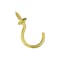 National Hardware Cup Hook, 0.64 in Opening, 2.07 in L, Brass Gold, 2PK N119-727 - alternate 11