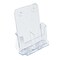 Azar Displays Clear Adjustable Letter Size, Bifold or Tri-Fold Brochure Holder with 2 Business Card Pockets, 2PK 252387-2PK - alternate 1