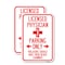 Signmission Licensed Physician Parking Only Violators Should Have T, 12'' X 18'', Heavy Gauge Aluminum, 2PK A-1218-2PACK-23886 - alternate 1