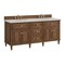 James Martin Vanities Lorelai 72" Double Vanity, Mid-Century Walnut, w/ 3 CM Siberian Silestone Top 424-V72-WLT-3SFR - alternate 9
