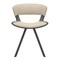 Leisuremod Wooden Dining Chair Modern style Nymia Collection Walnut Glazed Color in Light Taupe NCDW-22LTP - alternate 9
