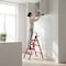 Wrightmaster 2.95 ft. Steel Step Ladder, 8 ft. Reach, 500 lbs. Capacity with Non-Marring Feet ZoroY-RED7 - alternate 7