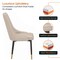 Leisuremod Allure Tufted PU Leather Side Dining Chair, Gold Accent Base AC52LTP - alternate 9