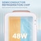 Simple Deluxe Portable Mini Fridge, 4L/6 Can Cooler and Warmer Compact Refrigerator for Skincare, Cosmetics, Beve HKFRIGMINI4PNK - alternate 5
