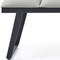 Homeroots 57in Light Gray and Black Upholstered Faux Leather Bench 372148 - alternate 6