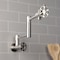 Kingston Brass Wall Mount Pot Filler Faucet, Brushed Nickel KS4108RX - alternate 6