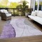 Homeroots 5' X 8' Purple Eggplant And Gray Abstract Washable Indoor Outdoor Area Rug 582027 - alternate 7