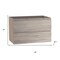 Homeroots 28" Natural Wood Freestanding Bathroom Vanity With White Sink And Two Drawers 627455 - alternate 5
